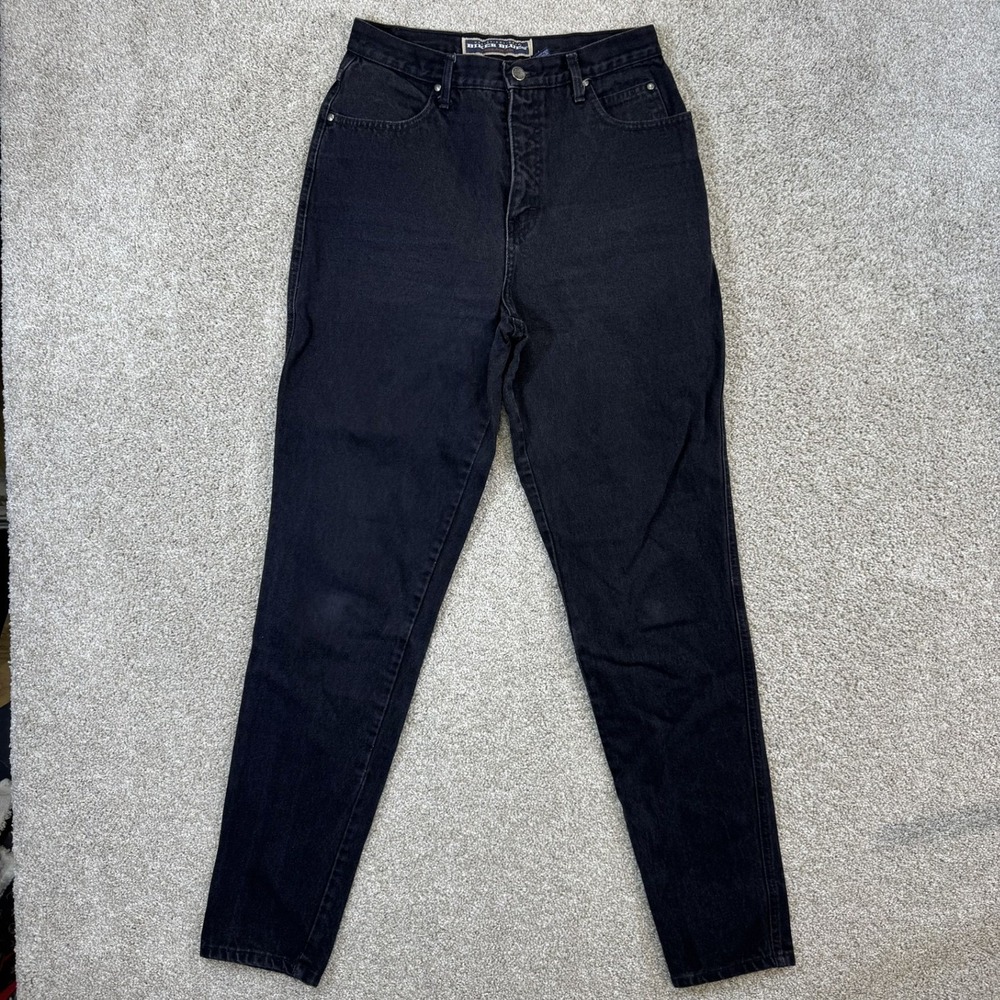 Harley-Davidson Biker Blues Jeans Womens 12 Tall Black Vintage High Rise USA